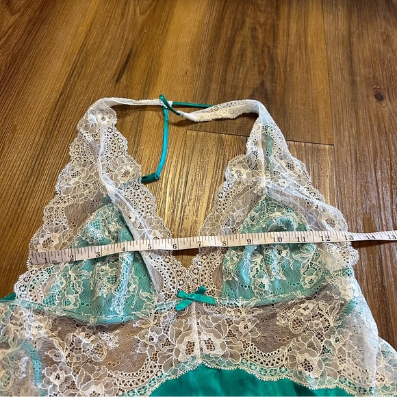 Victoria’s Secret Green Lace Slip Dress Size large - Picture 3 of 7